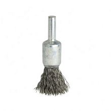 Stainless  Steel Crimped Wire Solid Deburring and  Polishing End Brush